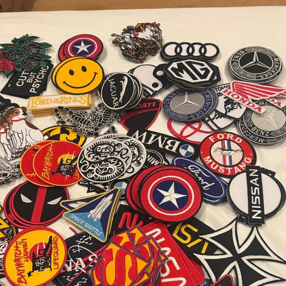 Mystery Bundle of 10 Assorted Iron-On Patches - Picture 4 of 5